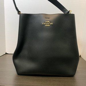 Coach Leather Black Bucket Purse